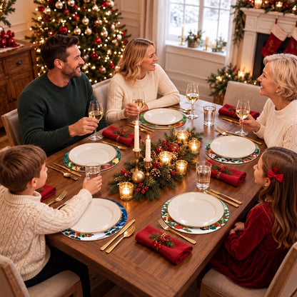 Malen nach Zahlen Tischset – Gemütlicher Weihnachtszauber