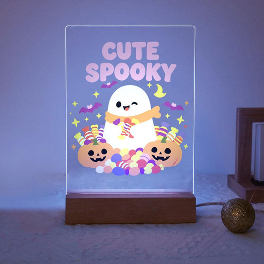 Malen nach Zahlen Halloween Lampe – Süßer Geist - Malen nach Zahlen