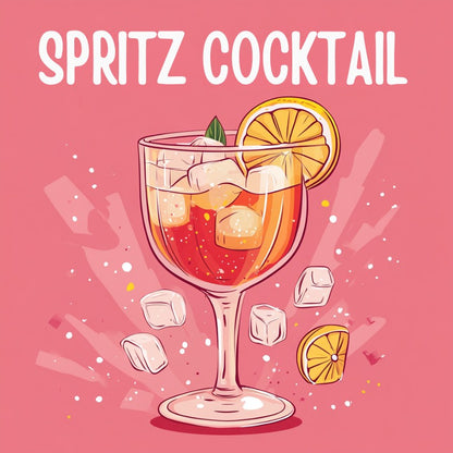 Malen nach Zahlen - Mini Malen nach Zahlen mit Rahmen - Spritz Cocktail