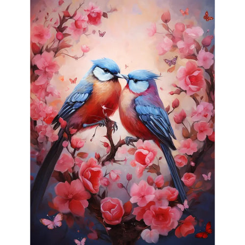 Malen nach Zahlen - Vögel der Liebe