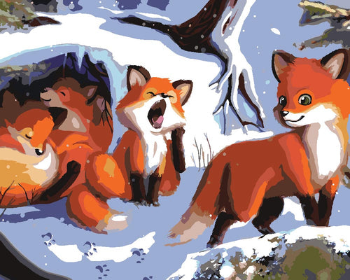 Malen nach Zahlen - Malen nach Zahlen - Fuchsbau - by Vink