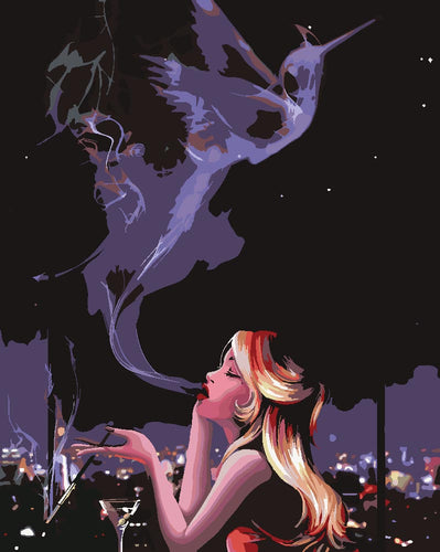 Malen nach Zahlen - Malen nach Zahlen - Kolibri Lady - by Vink