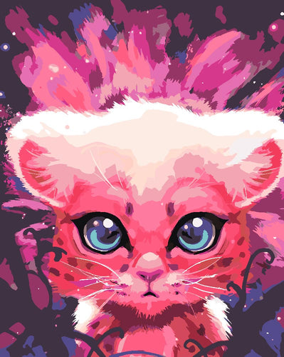 Malen nach Zahlen - Malen nach Zahlen - Pink Leopard - by Vink