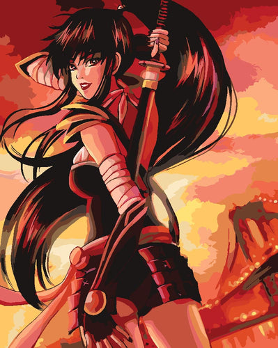 Malen nach Zahlen - Malen nach Zahlen - Samuraigirl - by Vink
