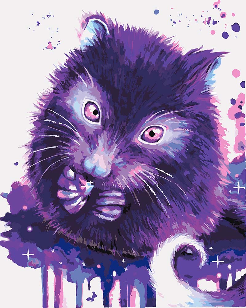 Malen nach Zahlen - Malen nach Zahlen - Galaxy Oppossum - by Tiny Tami