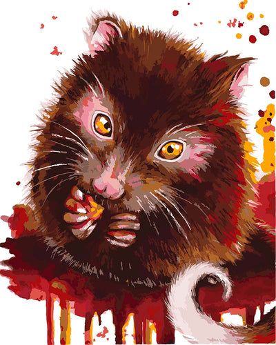 Malen nach Zahlen - Malen nach Zahlen - Ringelschwanz Oppossum - by Tiny Tami