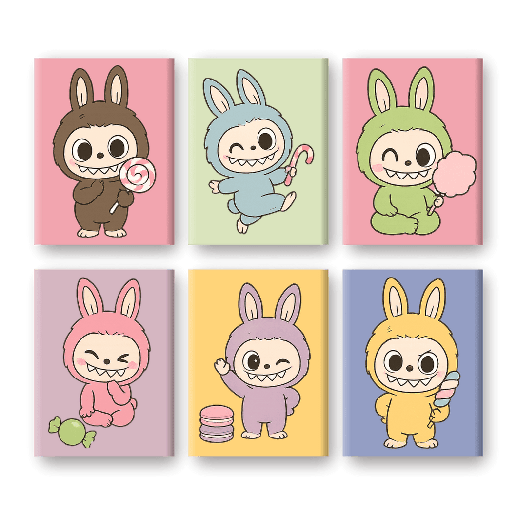 6 Mini Gemälde | Süßes Puppen Set