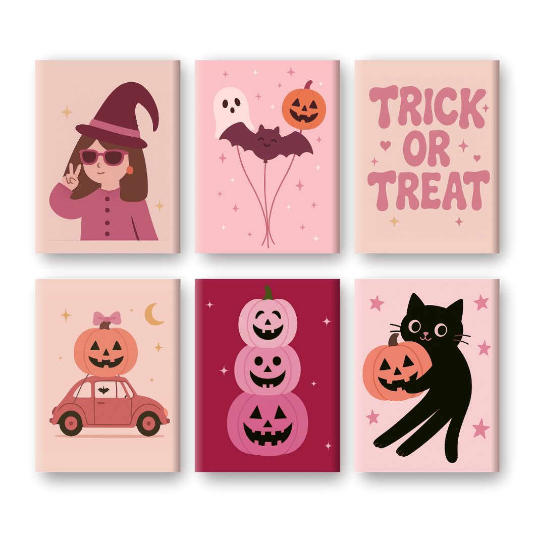 6 Mini Gemälde | Trick or Treat Set