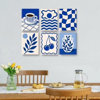 6 Mini-Gemälde | Agäische Träume Set