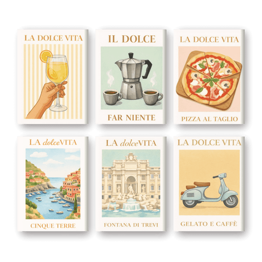 6 Mini-Gemälde | Bella Italia Set-Malen nach zahlen