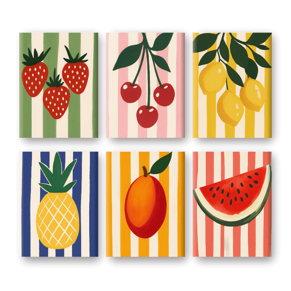 Malen Nach Zahlen Für Erwachsene Mit Rahmen – Obst-Motiv DIY Leinwand 30x40 Cm, Inkl. Farben & Pinsel