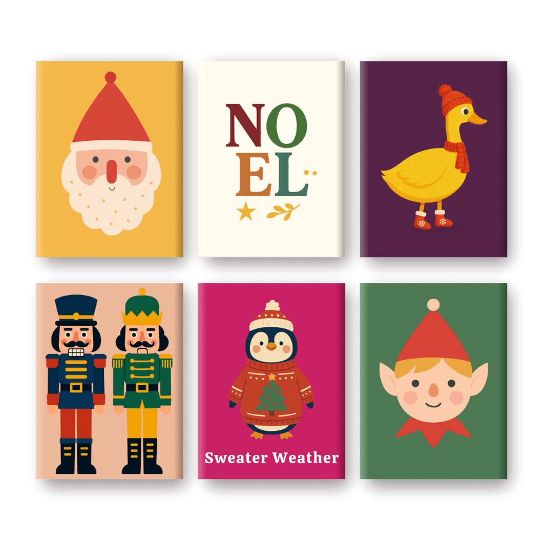 6 Mini Gemälde | Sweater Weather Set Malen nach zahlen