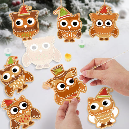 8 XL Weihnachtsanhängern | Festliches Weihnachtseulen-Set