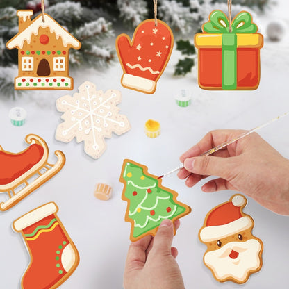 8 XL Weihnachtsanhängern | Klassisches Weihnachtsplätzchen-Set