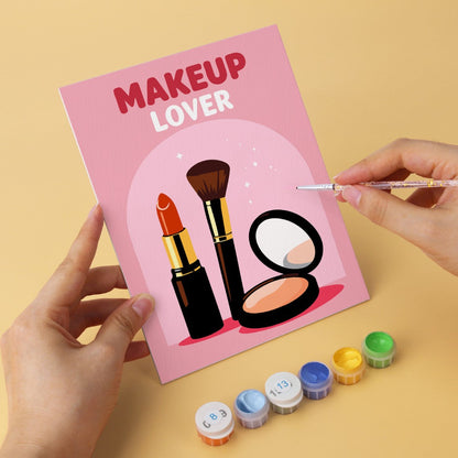 6 Mini-Gemälde auf Holzplatte – Glamour-Essentials Set