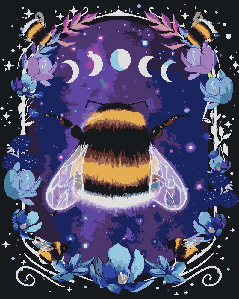 Malen nach Zahlen - Malen nach Zahlen - Bumblebee - by Tiny Tami