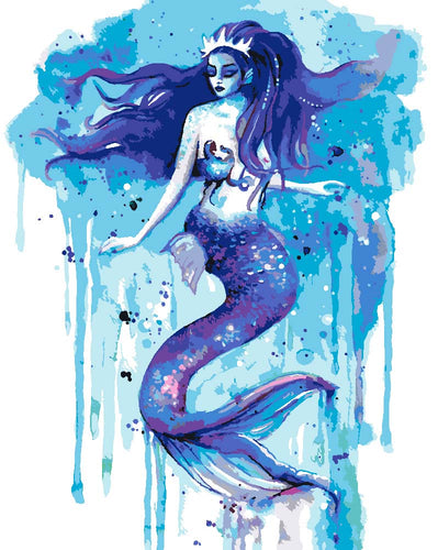 Malen nach Zahlen - Malen nach Zahlen - Meerjungfrau Morwenna - by Tiny Tami