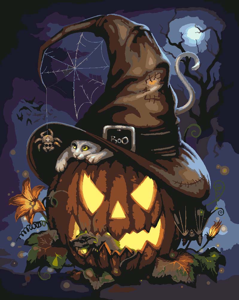 Malen nach Zahlen   Malen nach Zahlen   A Spooktacular Night   by Sarah Richter