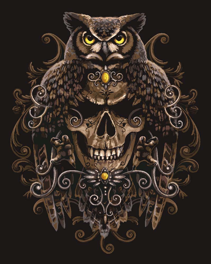 Malen nach Zahlen   Malen nach Zahlen   Death Wisdom   by Sarah Richter