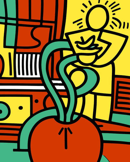 Malen nach Zahlen - Malen nach Zahlen - Eine Tomate - Artist's Edition - by zamart