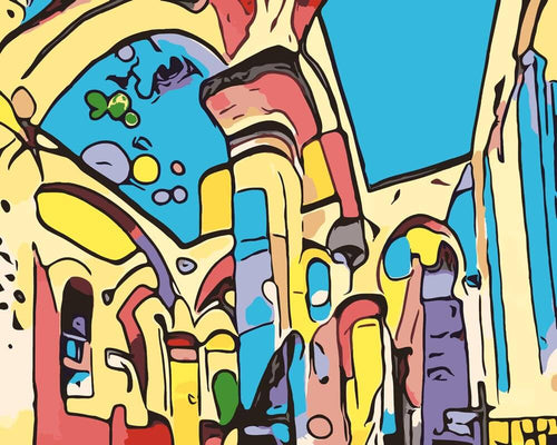 Malen nach Zahlen - Malen nach Zahlen - Köln ist bunt - 1 - Artist's Edition - by zamart