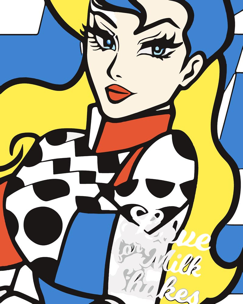 Malen nach Zahlen - Malen nach Zahlen - Love for Milk Shakes - Artist's Edition - by zamart