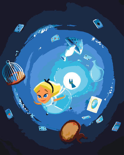 Malen nach Zahlen - Malen nach Zahlen - Down The Rabbit Hole - by saphina art