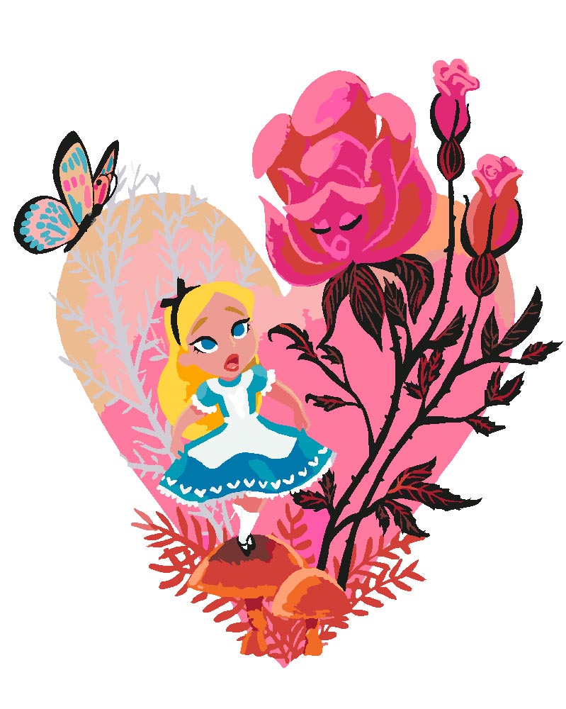 Malen nach Zahlen   Malen nach Zahlen   Heart   by saphina art