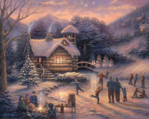 Malen nach Zahlen - Malen nach Zahlen - Skating by Twilight - by Chuck Pinson