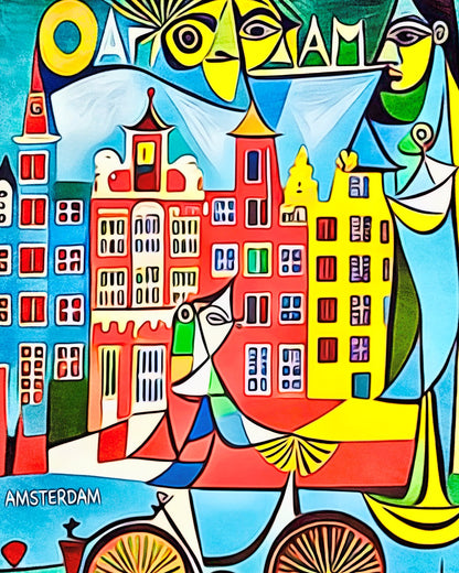 Malen nach Zahlen - Amsterdam, Globetrotter by Zamart