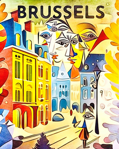 Malen nach Zahlen - Brussels, Globetrotter by Zamart