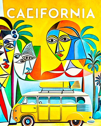 Malen nach Zahlen - California, Globetrotter by Zamart