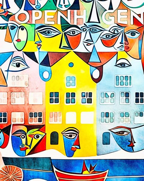 Copenhagen, Globetrotter by Zamart | Malen Nach Zahlen