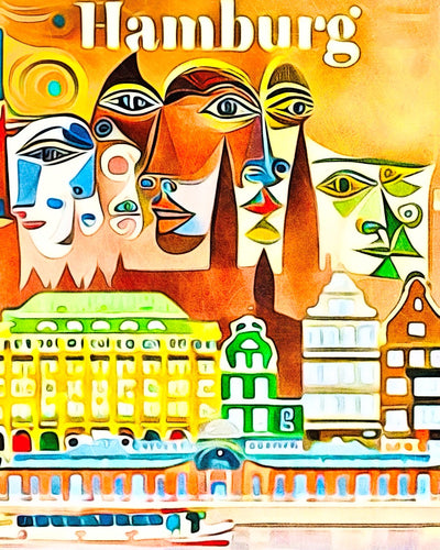 Malen nach Zahlen - Hamburg, Globetrotter by Zamart