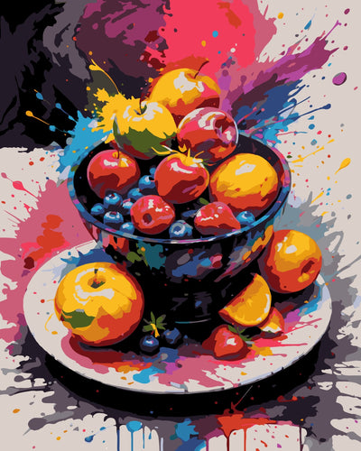 Malen nach Zahlen - Malen nach Zahlen - Bunte Frucht | Color Splash
