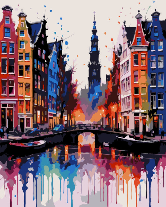 Malen nach Zahlen - Malen nach Zahlen - Amsterdam | Color Splash