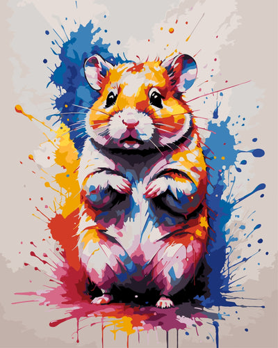 Malen nach Zahlen - Hamster | Color Splash