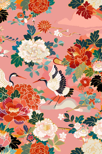 Malen nach Zahlen - Malen nach Zahlen - Spring Cranes - Premium Painting