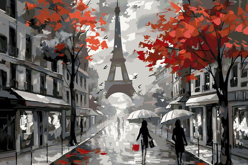 Malen nach Zahlen - Malen nach Zahlen - Verliebt in Paris - Premium Painting