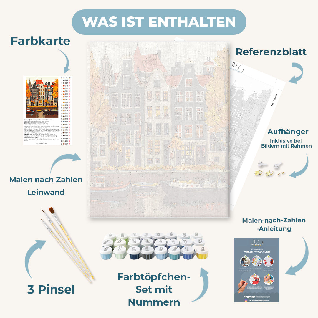 Malen nach Zahlen - Wunderschönes Amsterdam
