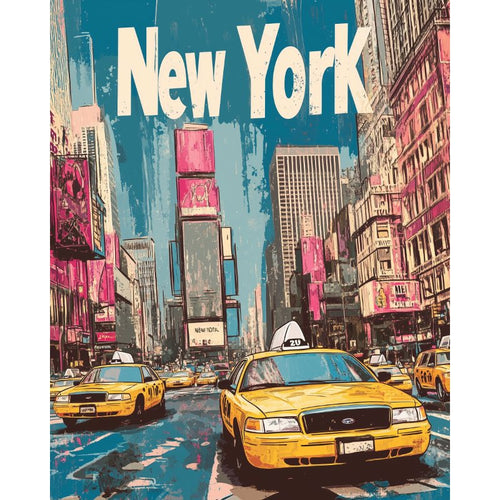 Malen nach Zahlen - Malen nach Zahlen - New York Reiseposter