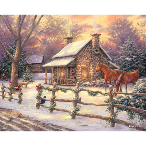 Malen nach Zahlen - Malen nach Zahlen - Marianne's Winter Hideaway - by Chuck Pinson