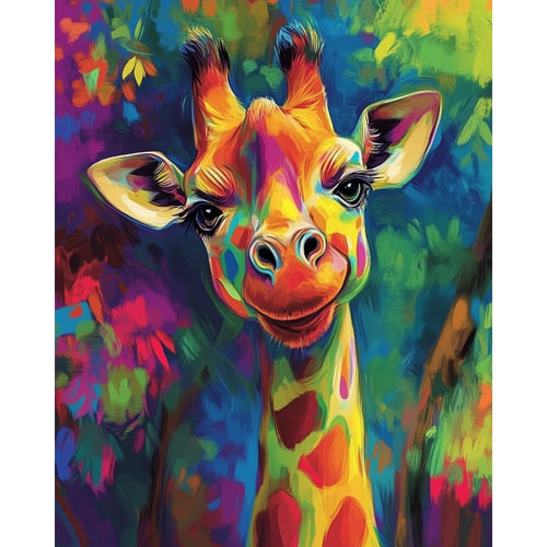 Malen nach Zahlen - Malen nach Zahlen - Abstrakte Giraffe