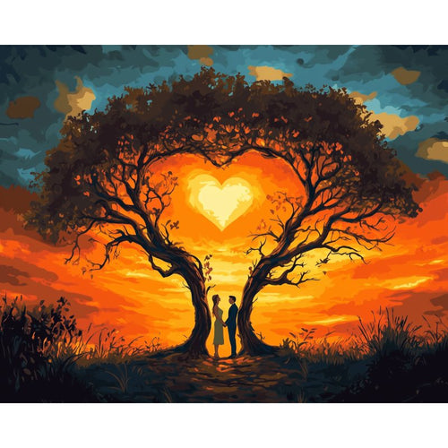 Malen nach Zahlen - Malen nach Zahlen - Der Baum der Liebe