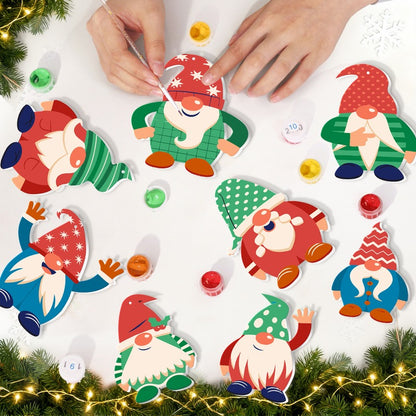 8 XL Weihnachtsanhängern | Fröhliches Weihnachtswichtel-Set