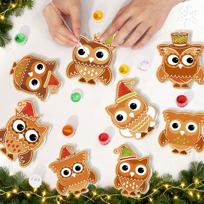 8 XL Weihnachtsanhängern | Festliches Weihnachtseulen-Set