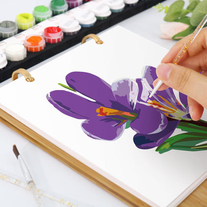 2027 Malen nach Zahlen Tischkalender | Blumen-Edition