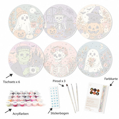 Malen nach Zahlen Tischset – Halloween
