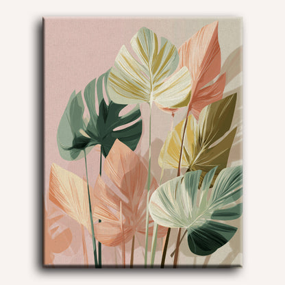 Malen nach Zahlen - Zarte Monstera