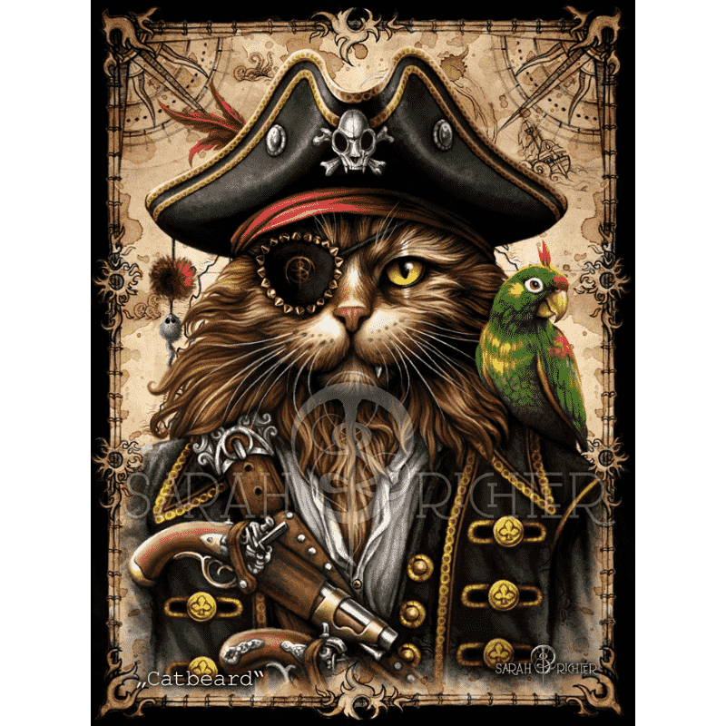 Malen nach Zahlen   Catbeard   by Sarah Richter